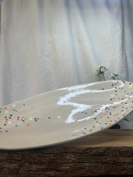 Blomstereng fad - L 35 cm.