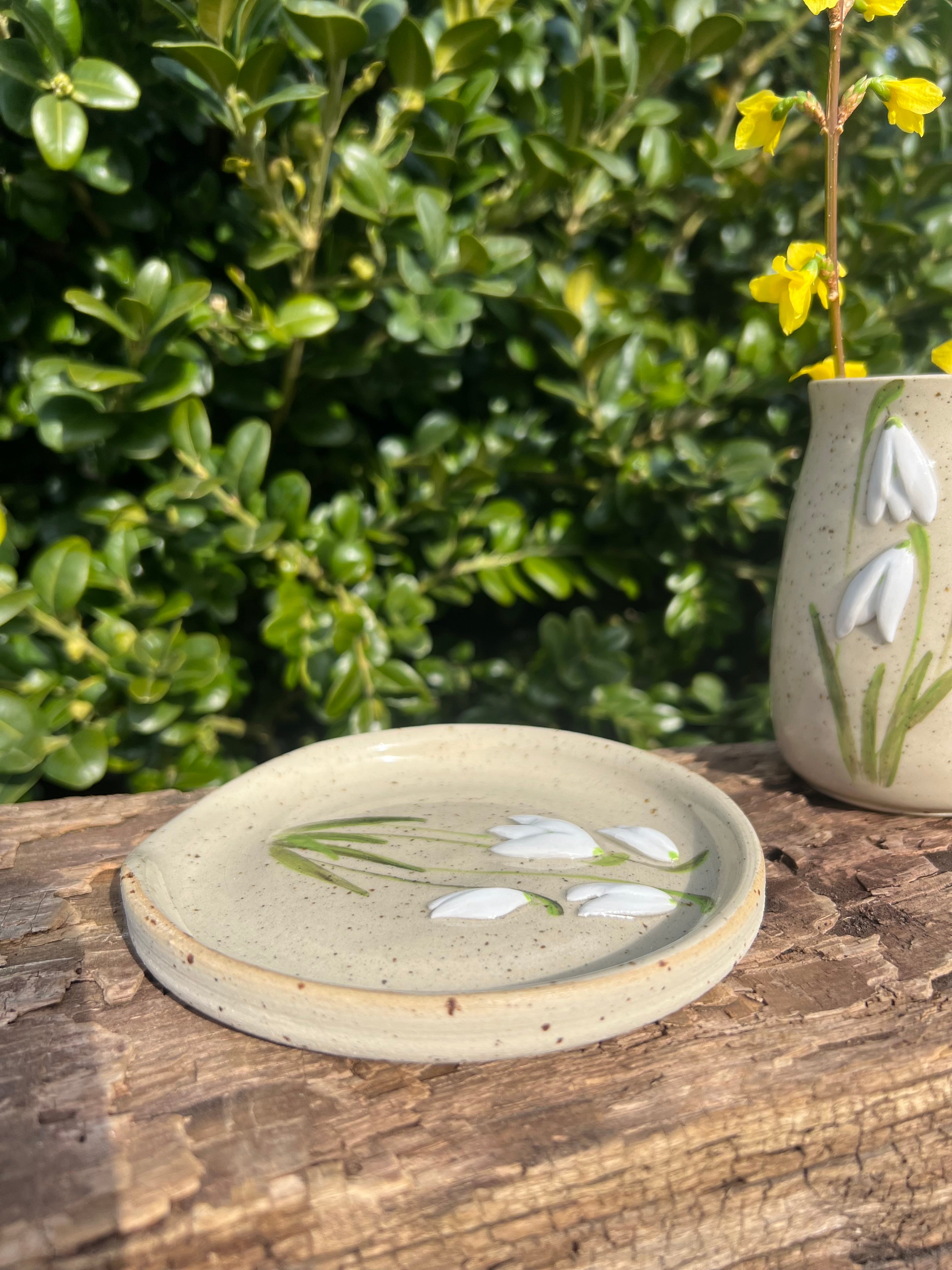 Vintergække-spoonrest - Ø. 11,5 cm.