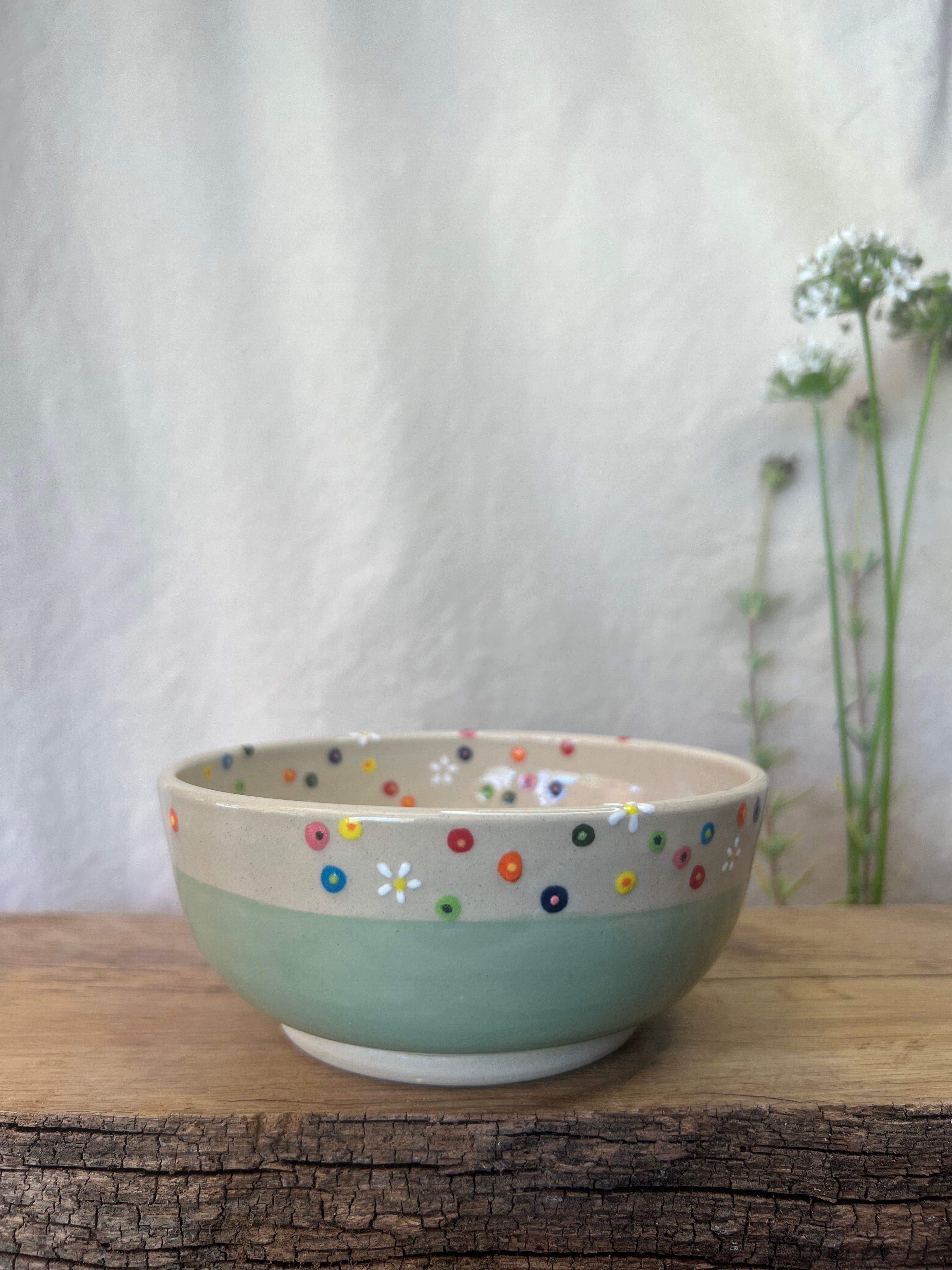 Blomstereng skål - Ø 13,5 cm.
