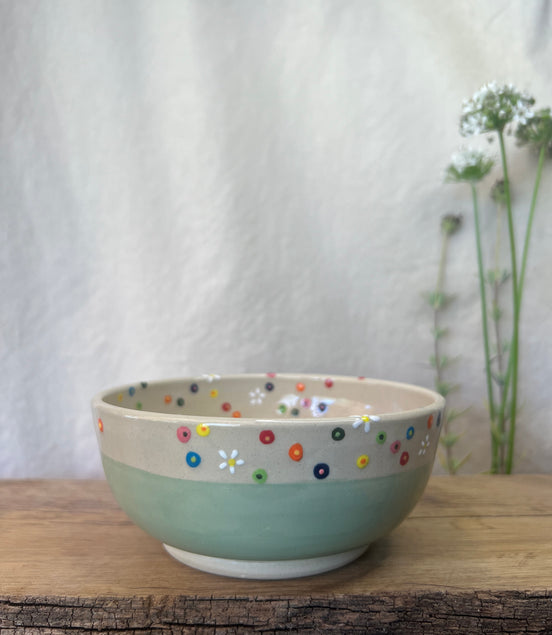 Blomstereng skål - Ø 13,5 cm.
