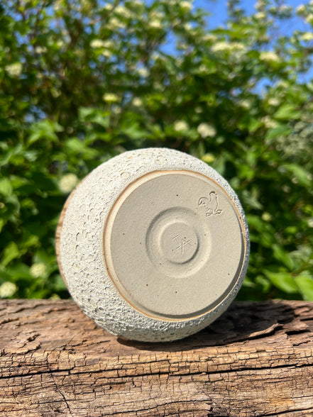 Måne bølgevase - H 13,5 • Ø 10,5 cm.