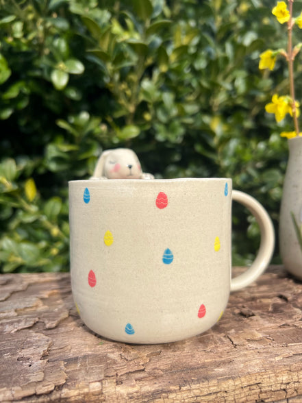 Påskehare-kop m. hank - 250 ml.