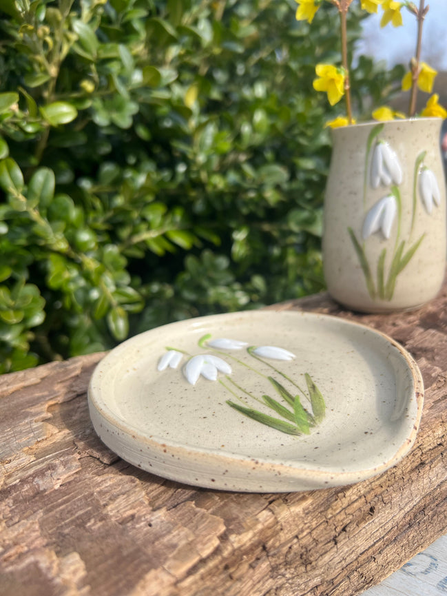 Vintergække-spoonrest - Ø. 11,5 cm.