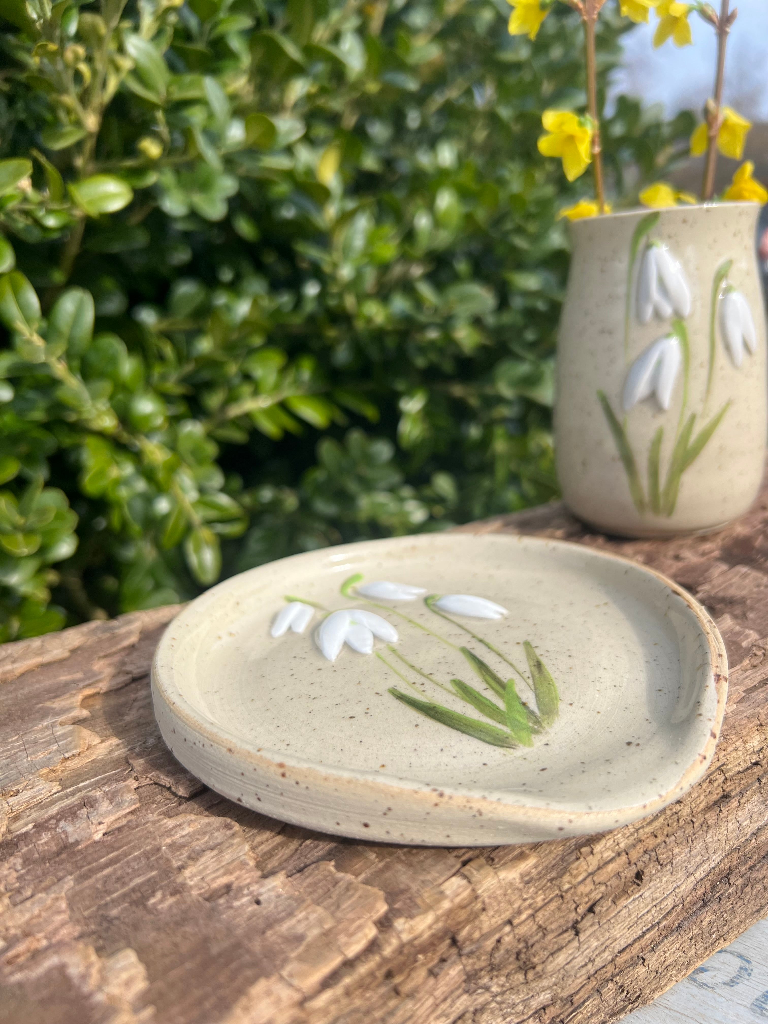 Vintergække-spoonrest - Ø. 11,5 cm.