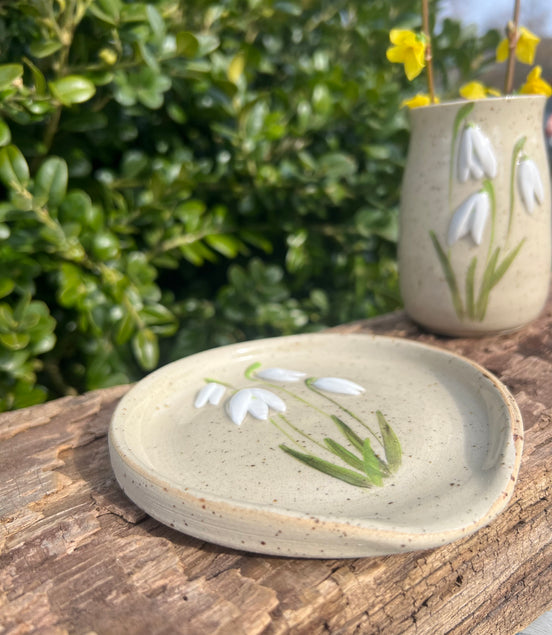 Vintergække-spoonrest - Ø. 11,5 cm.