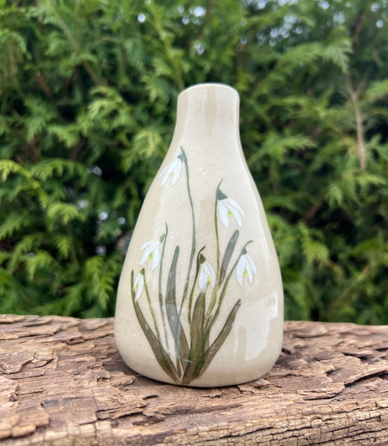 Vintergække vase - H 13 cm.