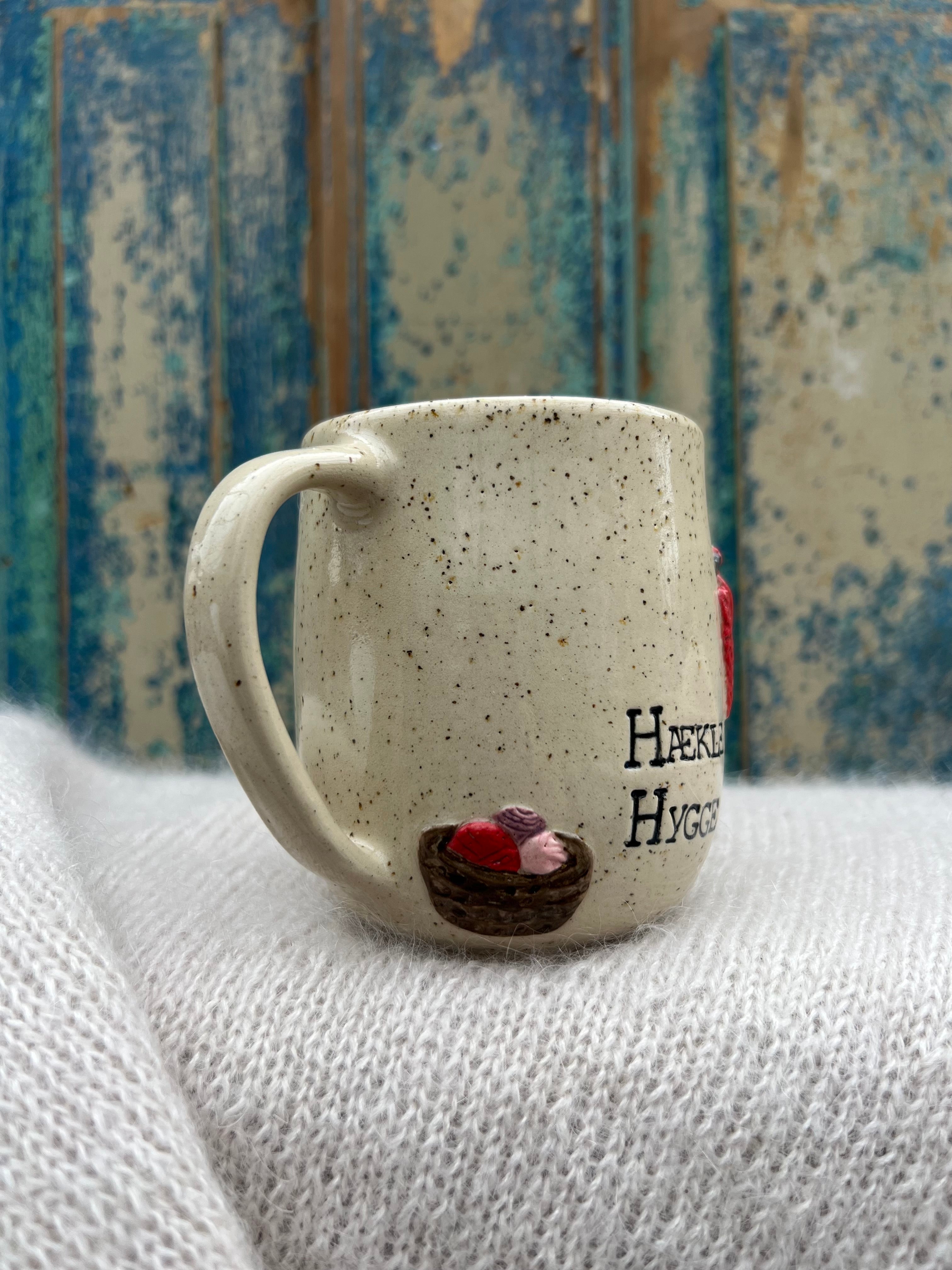 “Hækle hygge” kop m. hank - 400 ml.