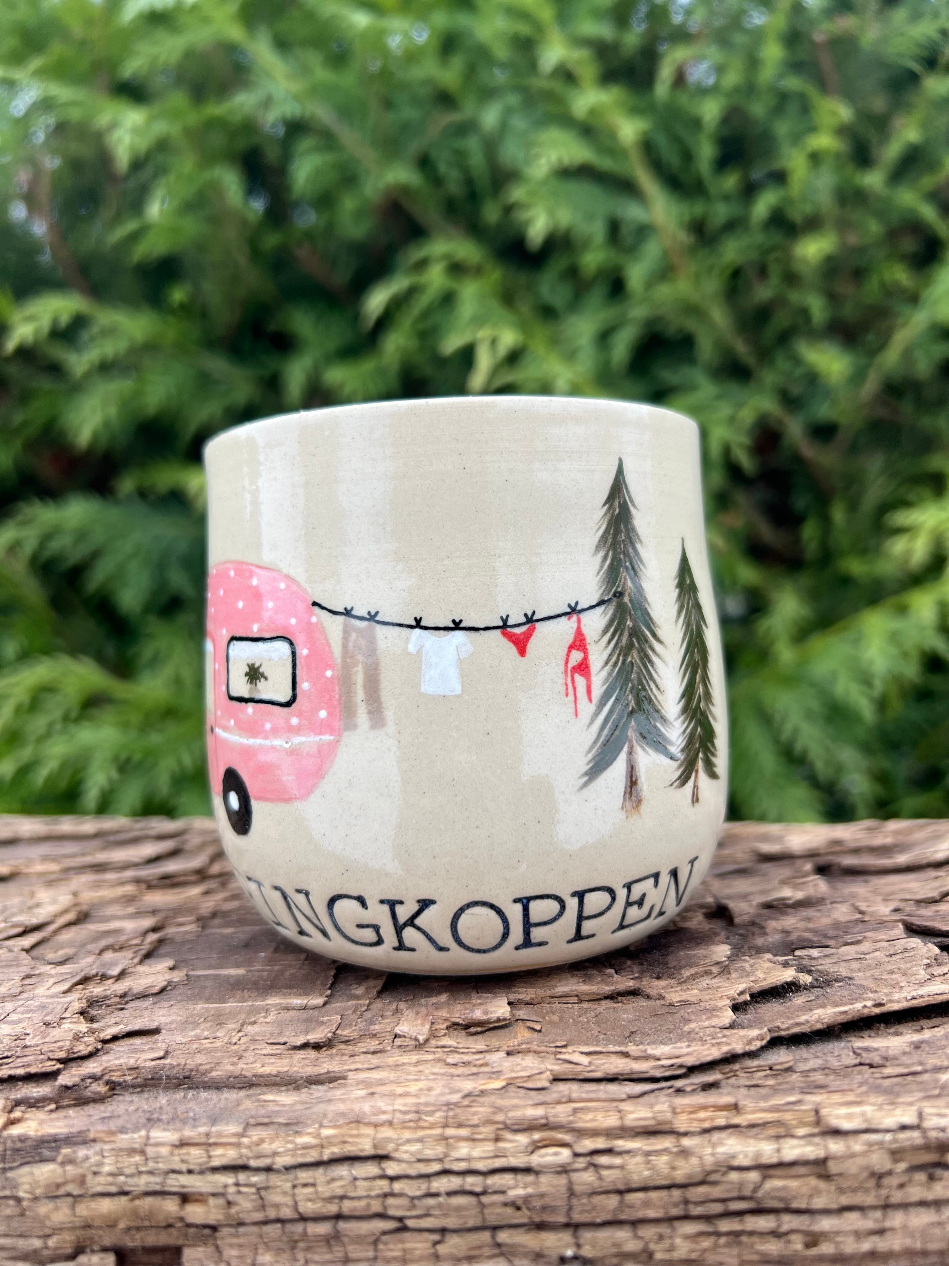 Campingkop m. hank - 300 ml.