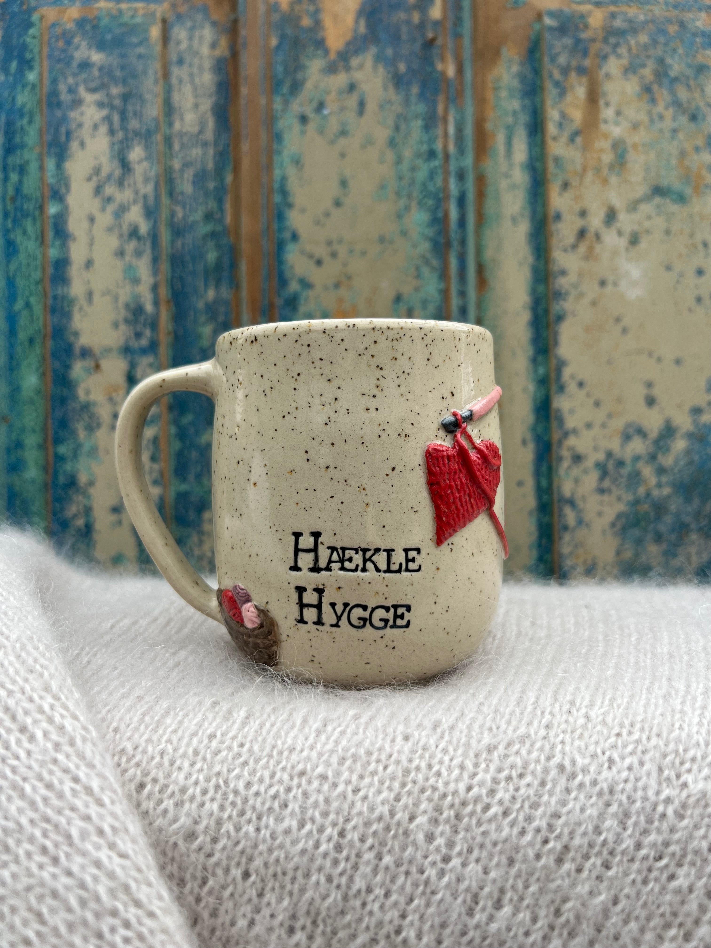 “Hækle hygge” kop m. hank - 400 ml.