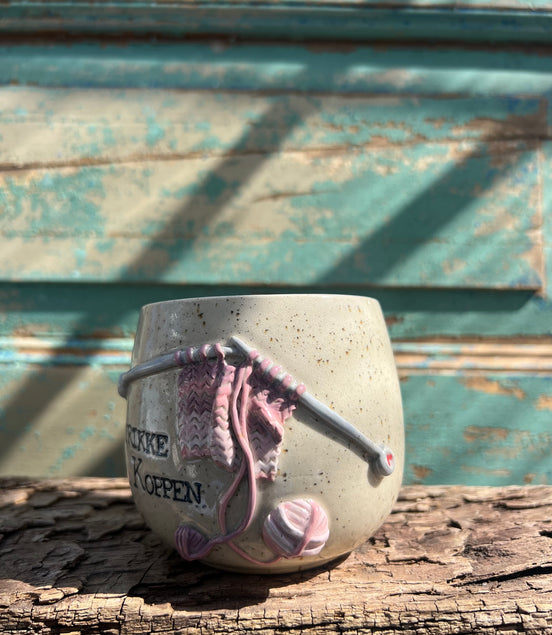“Strikke-Koppen” m. hank - 400 ml.
